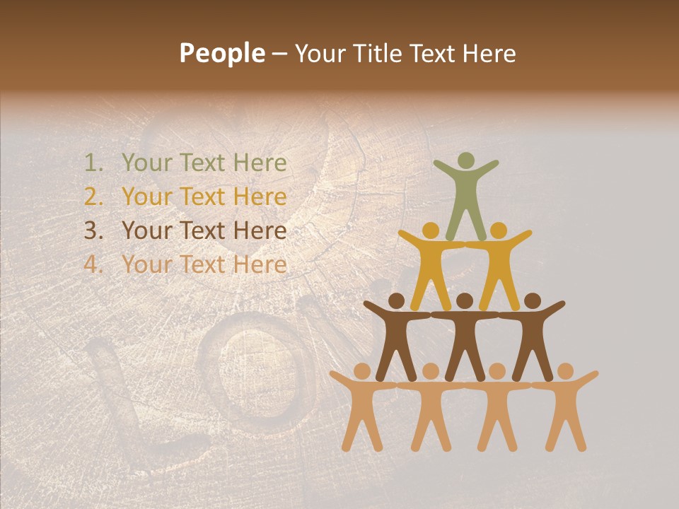 Aging Pine Section PowerPoint Template