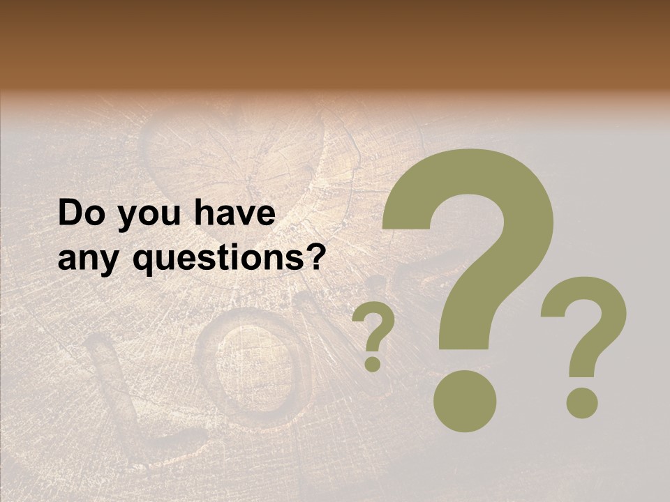 Aging Pine Section PowerPoint Template