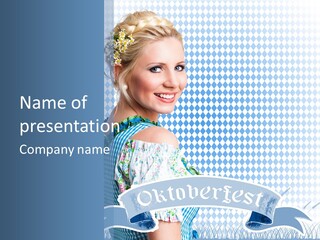 Kleid Frau Allg PowerPoint Template