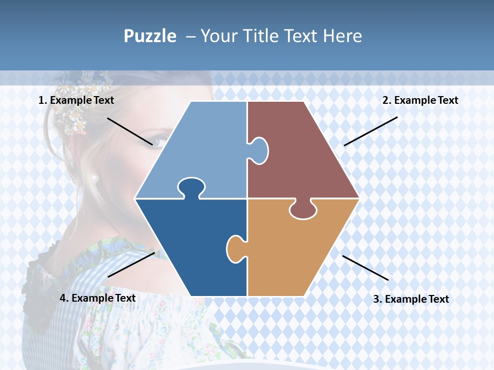 Kleid Frau Allg PowerPoint Template