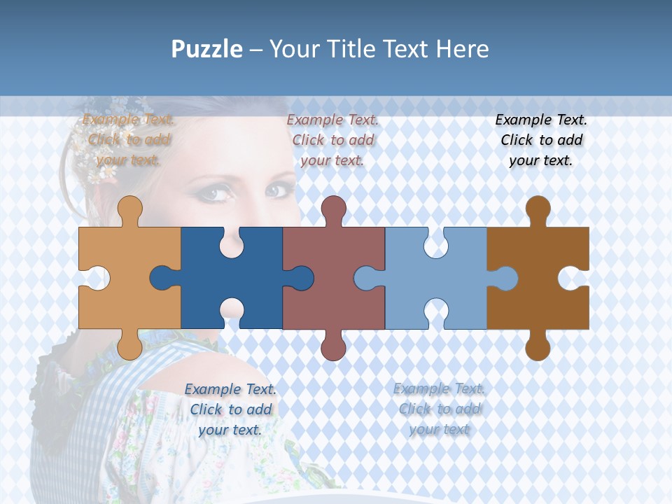 Kleid Frau Allg PowerPoint Template