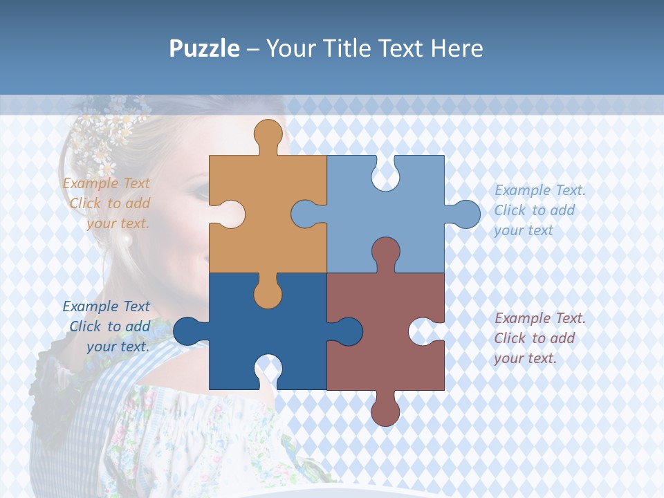 Kleid Frau Allg PowerPoint Template