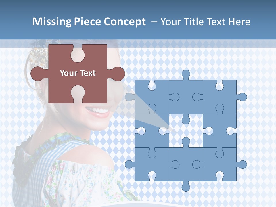 Kleid Frau Allg PowerPoint Template