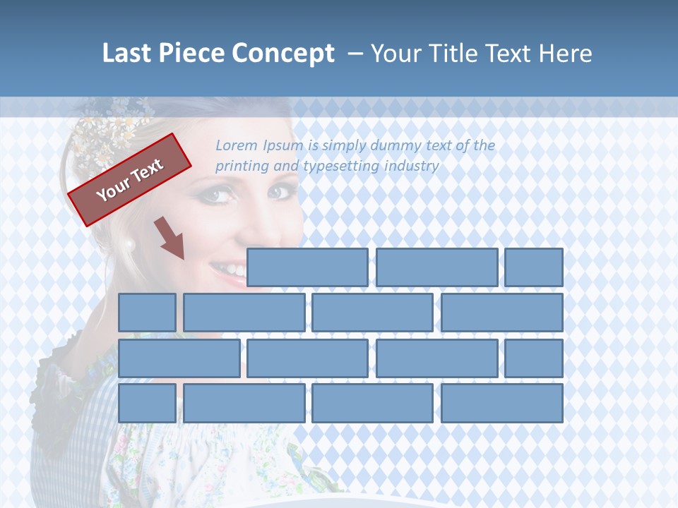 Kleid Frau Allg PowerPoint Template