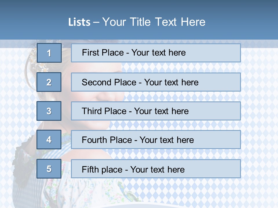 Kleid Frau Allg PowerPoint Template