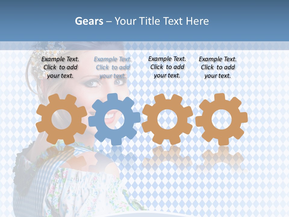 Kleid Frau Allg PowerPoint Template