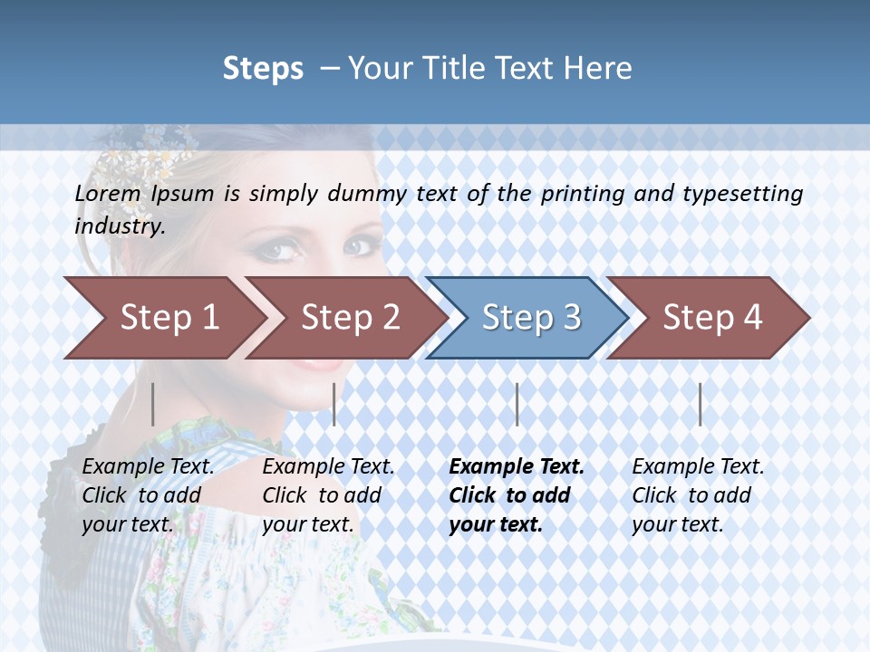 Kleid Frau Allg PowerPoint Template