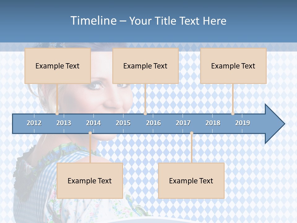 Kleid Frau Allg PowerPoint Template
