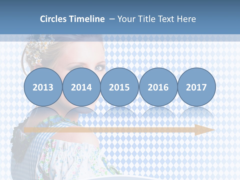 Kleid Frau Allg PowerPoint Template