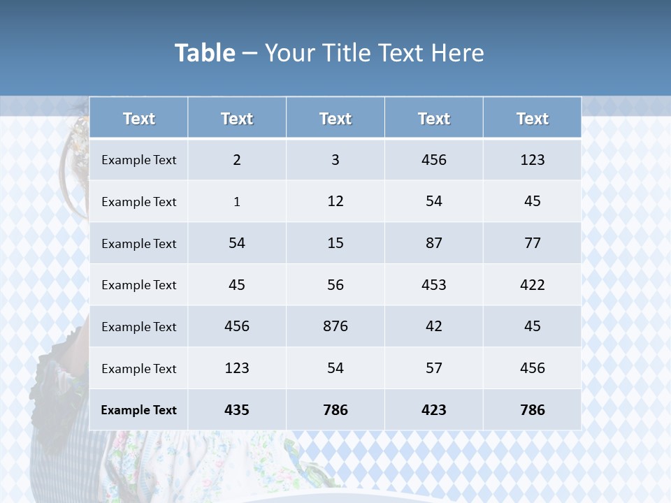 Kleid Frau Allg PowerPoint Template