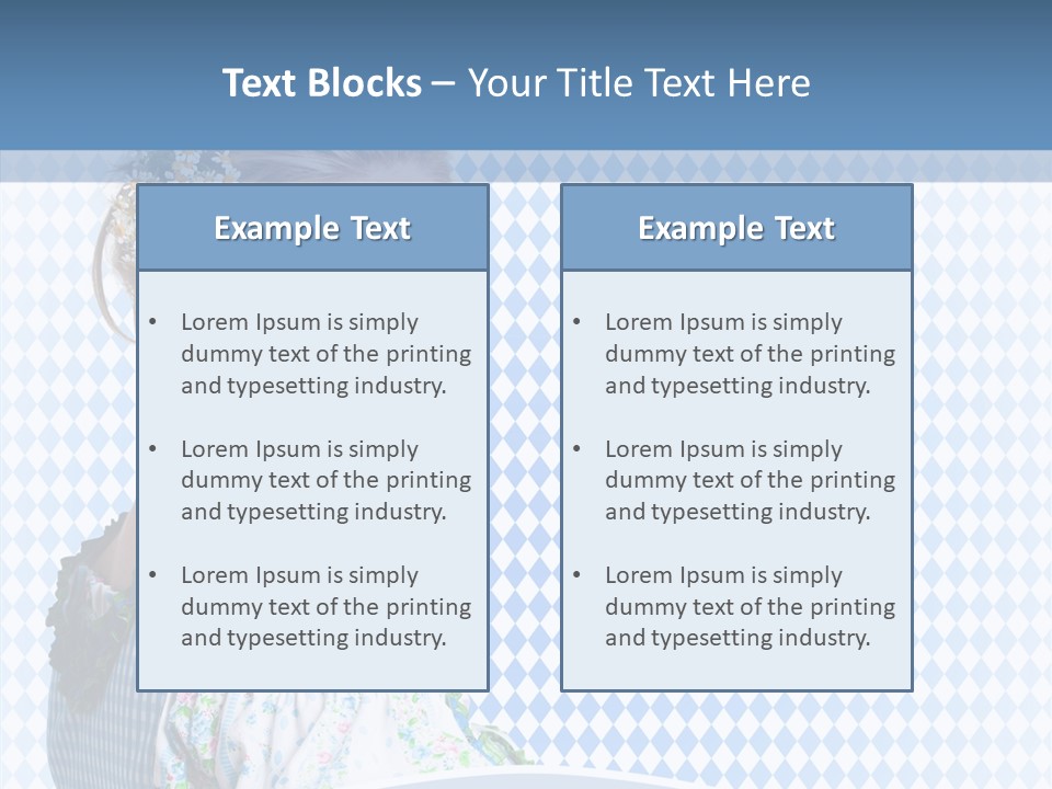 Kleid Frau Allg PowerPoint Template