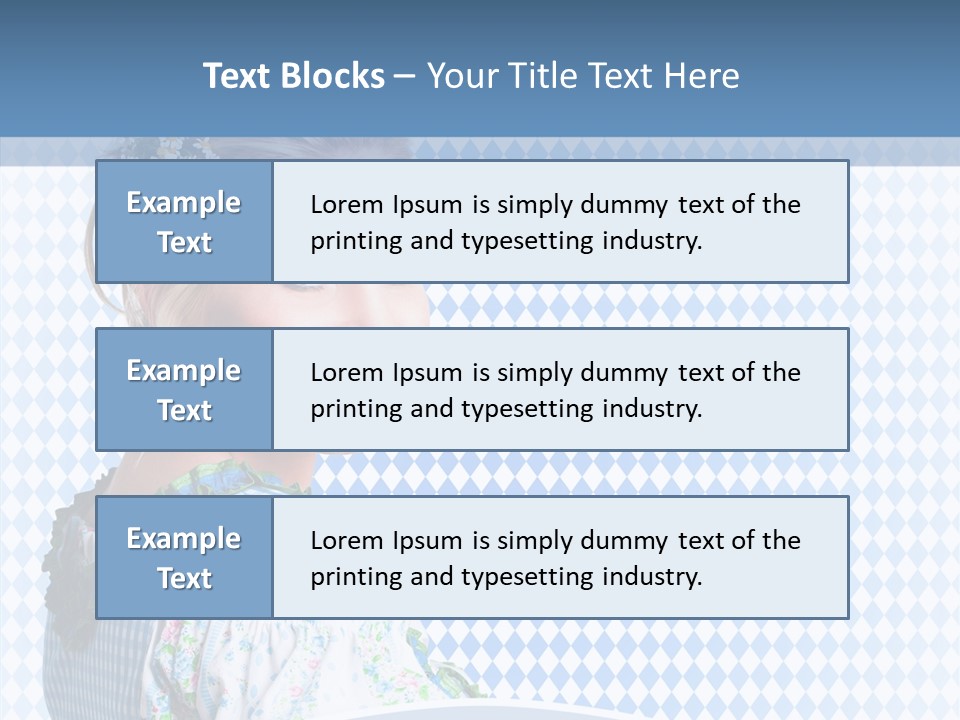 Kleid Frau Allg PowerPoint Template