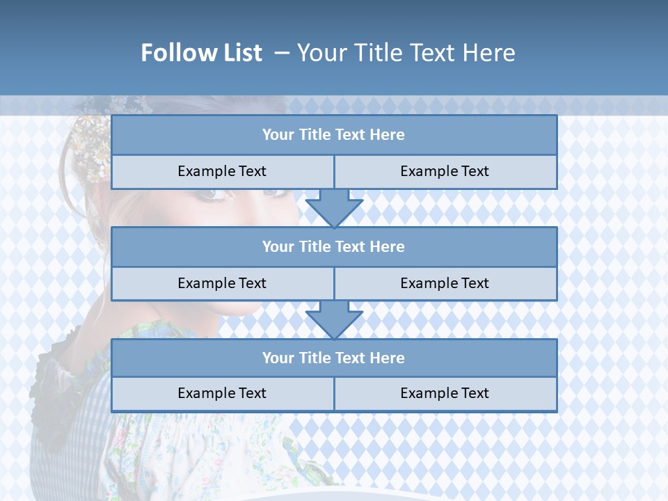 Kleid Frau Allg PowerPoint Template