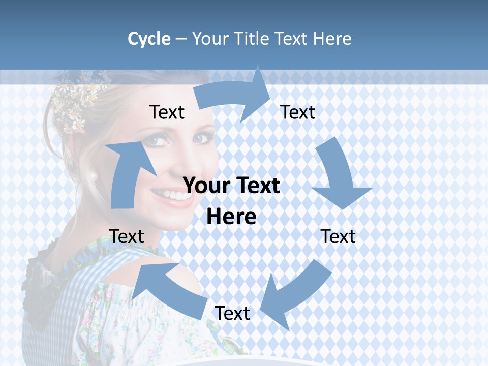 Kleid Frau Allg PowerPoint Template