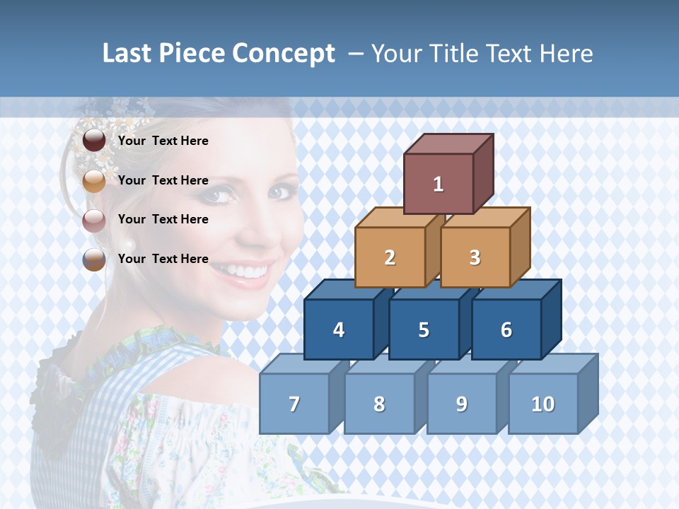 Kleid Frau Allg PowerPoint Template