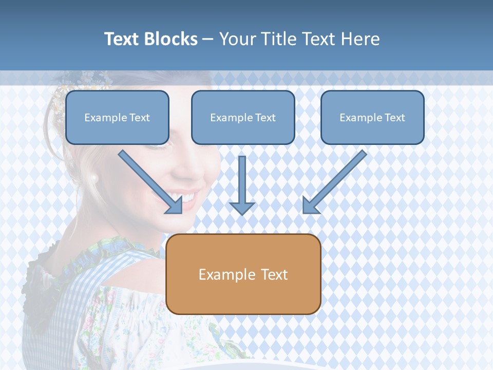 Kleid Frau Allg PowerPoint Template