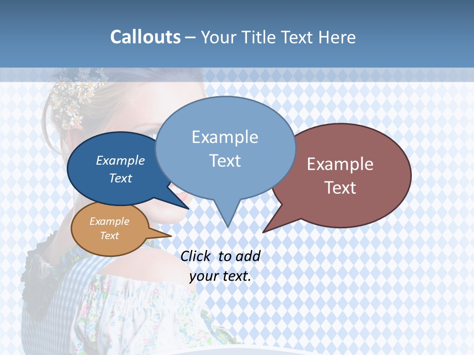 Kleid Frau Allg PowerPoint Template