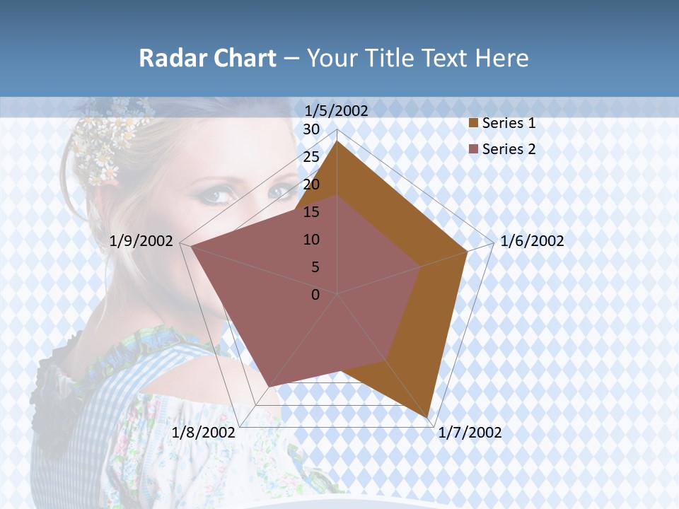 Kleid Frau Allg PowerPoint Template