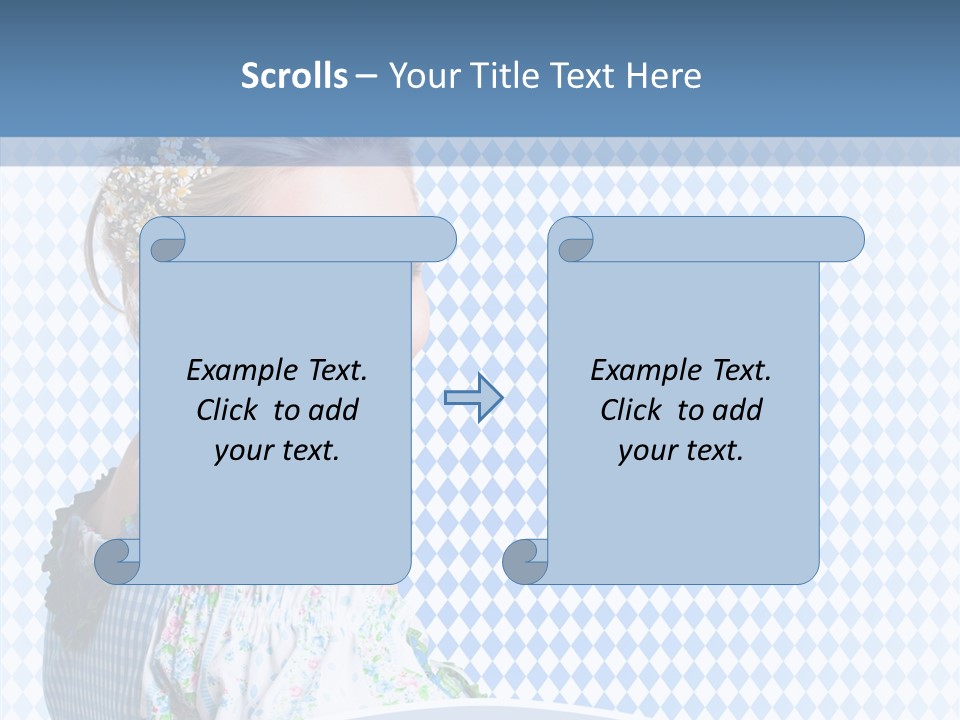 Kleid Frau Allg PowerPoint Template
