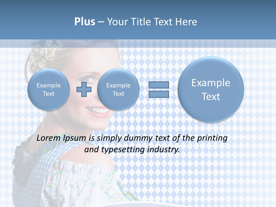 Kleid Frau Allg PowerPoint Template