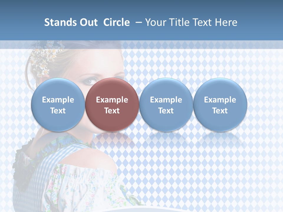 Kleid Frau Allg PowerPoint Template