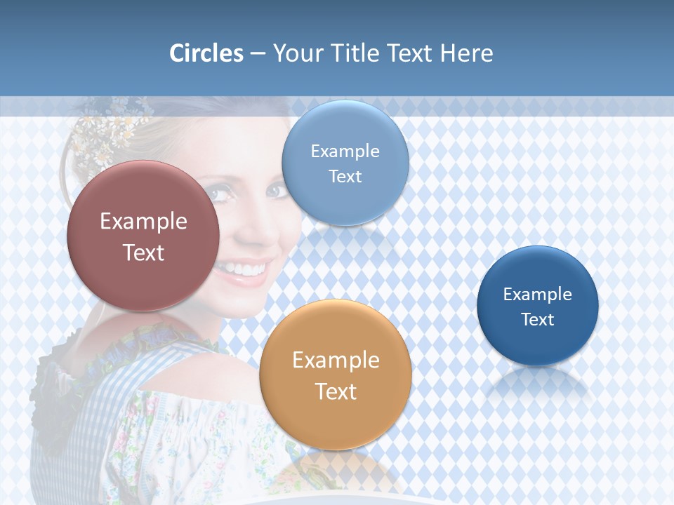 Kleid Frau Allg PowerPoint Template