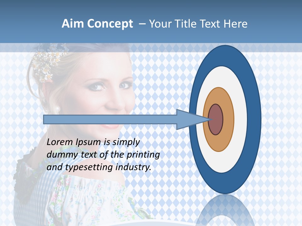 Kleid Frau Allg PowerPoint Template