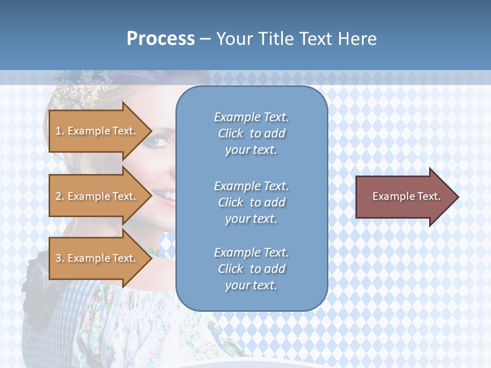 Kleid Frau Allg PowerPoint Template