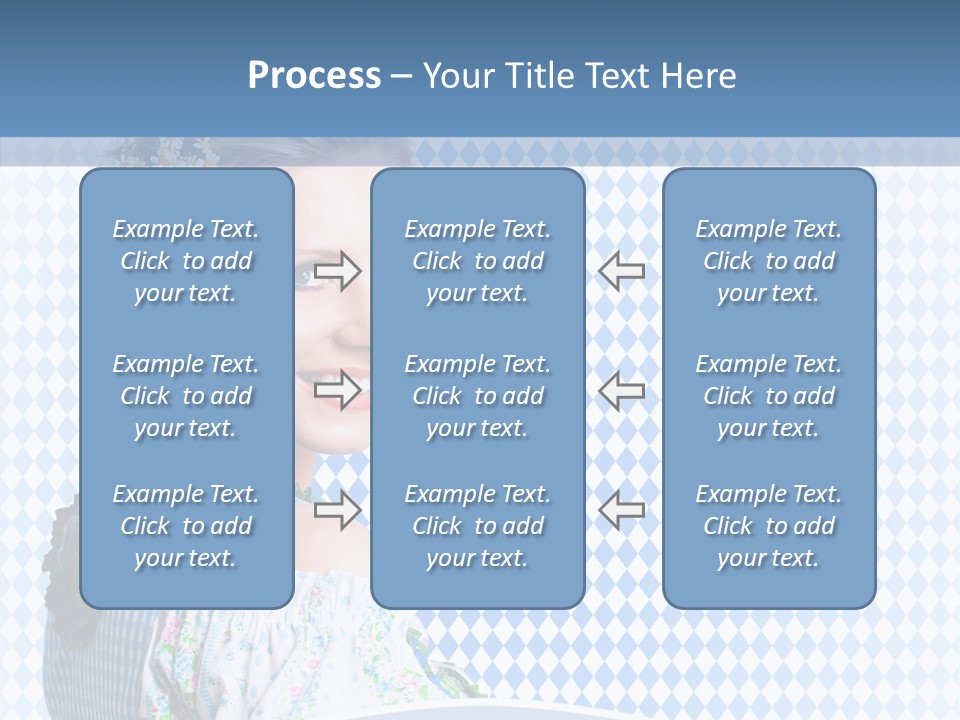 Kleid Frau Allg PowerPoint Template