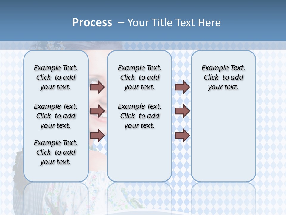 Kleid Frau Allg PowerPoint Template