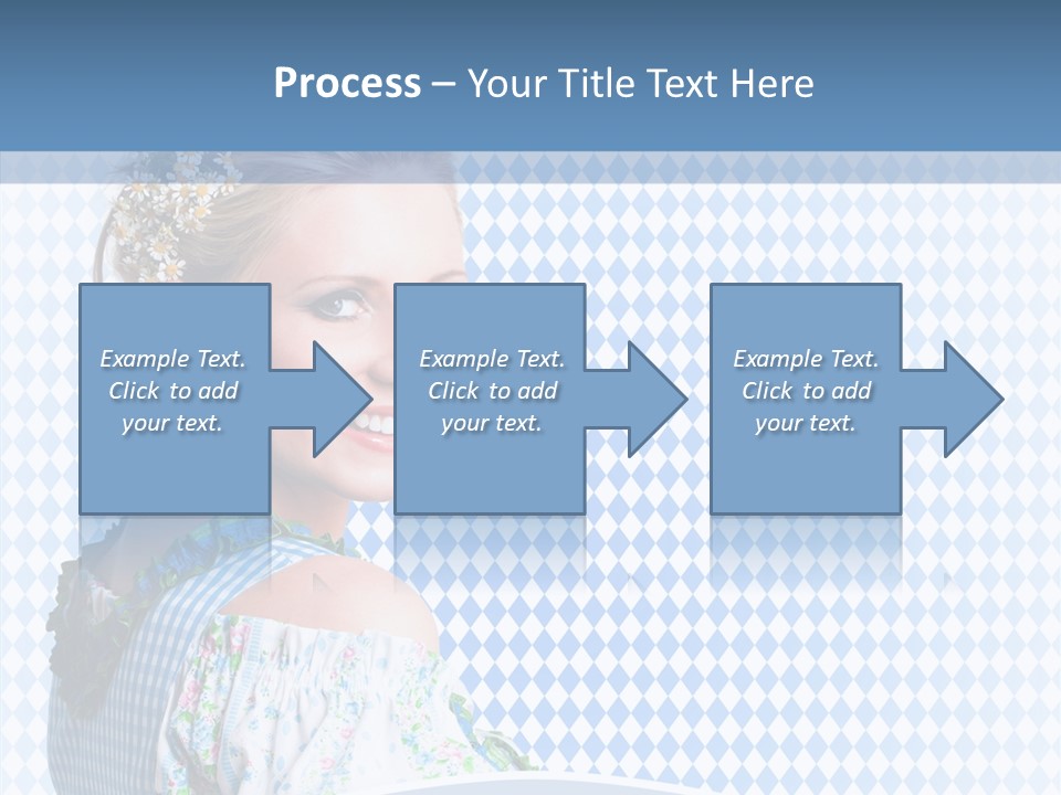 Kleid Frau Allg PowerPoint Template