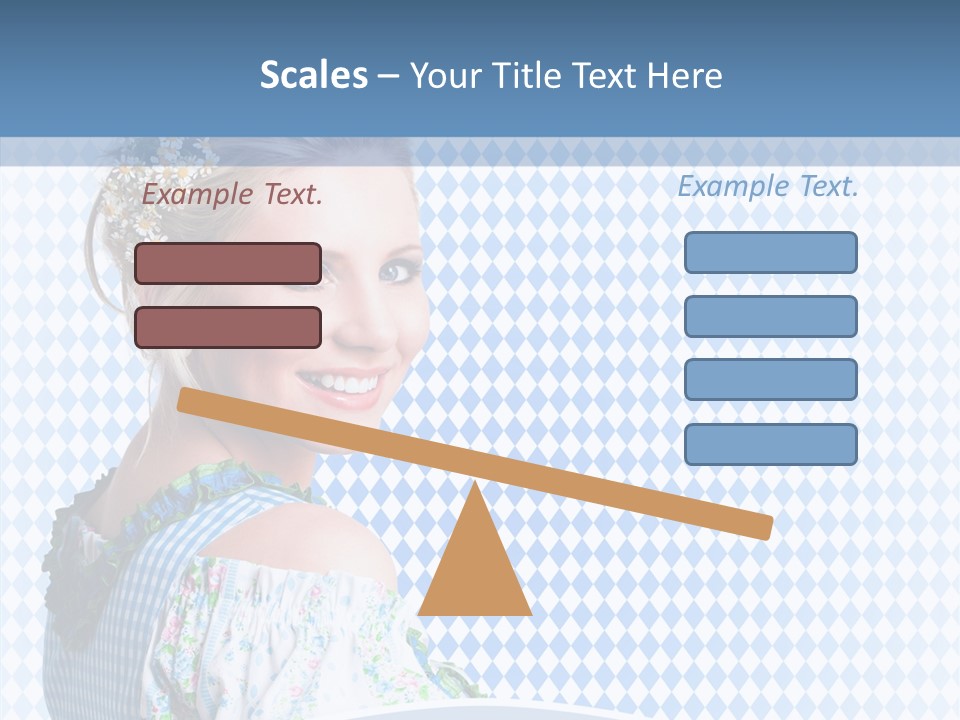 Kleid Frau Allg PowerPoint Template