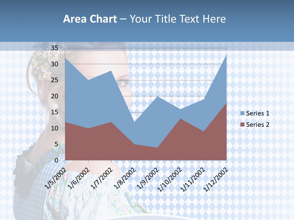 Kleid Frau Allg PowerPoint Template
