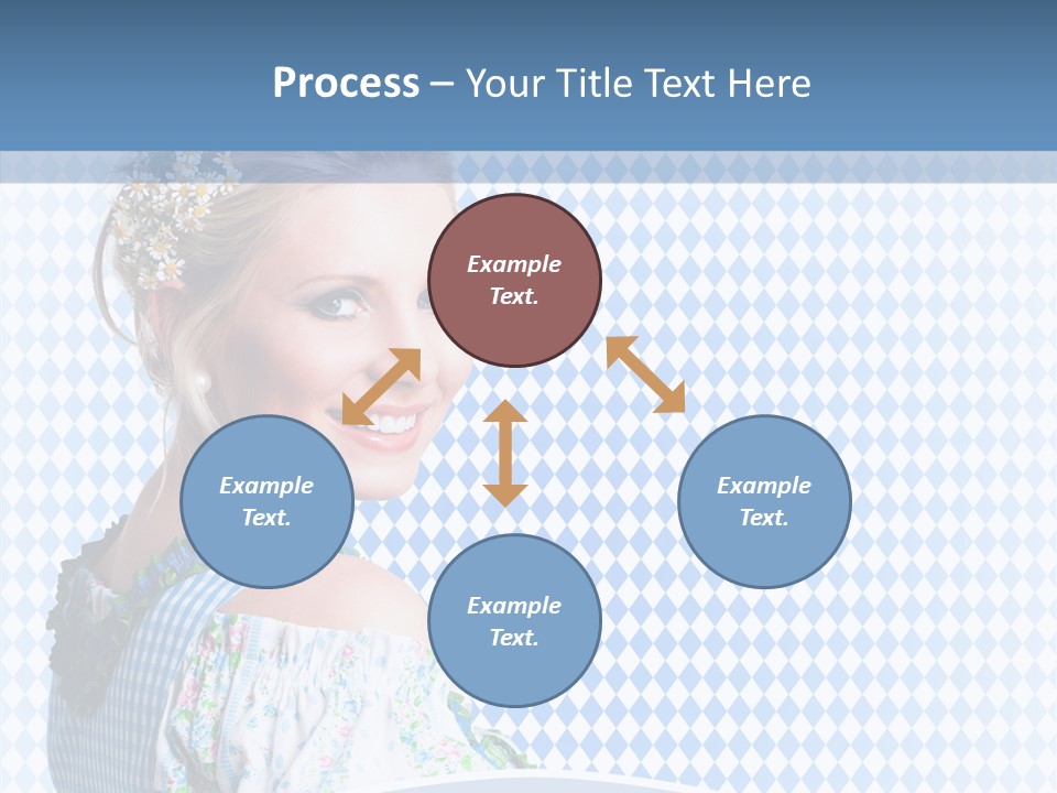 Kleid Frau Allg PowerPoint Template