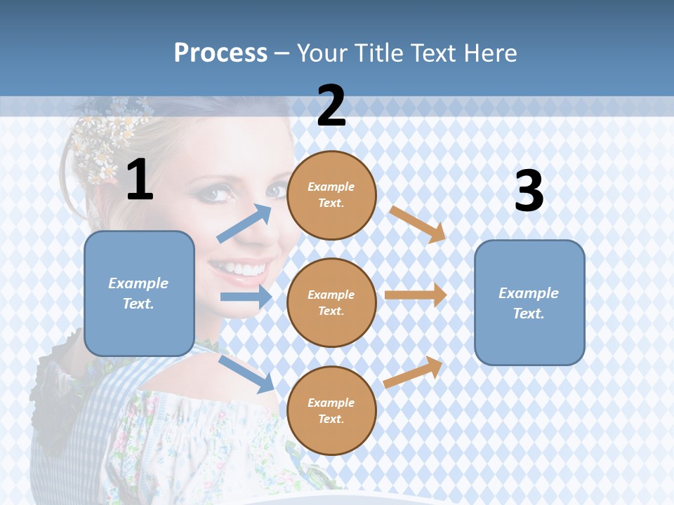 Kleid Frau Allg PowerPoint Template