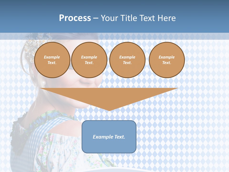 Kleid Frau Allg PowerPoint Template