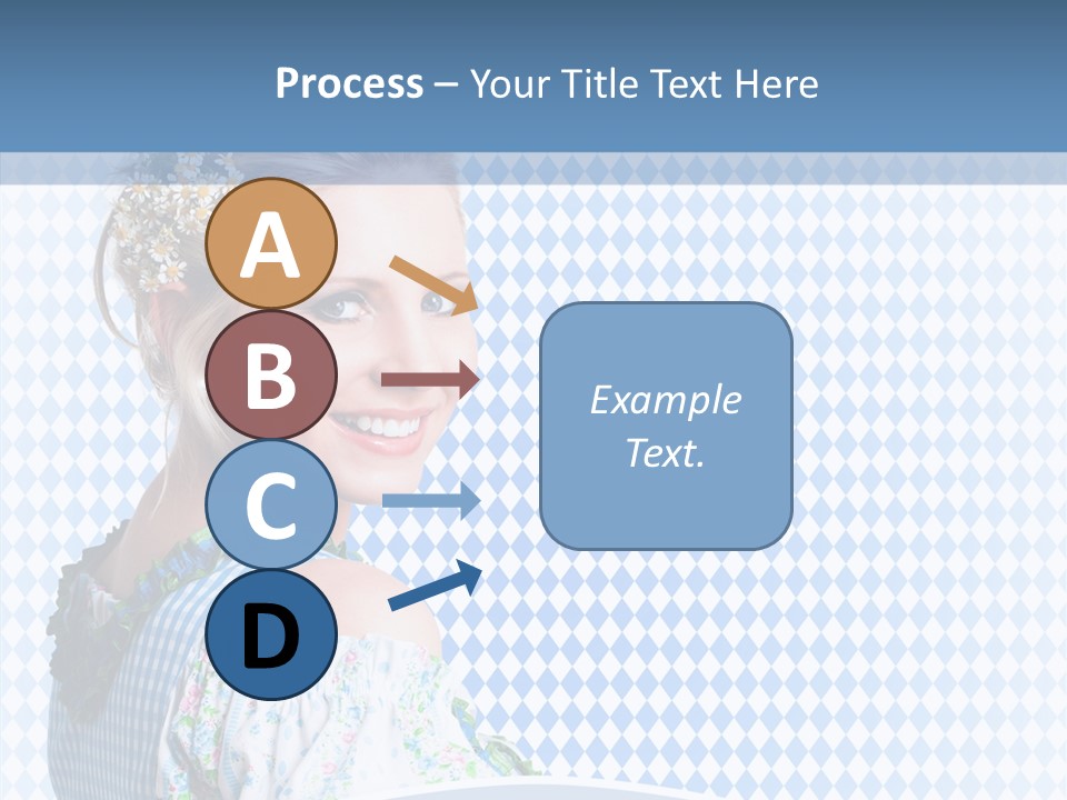 Kleid Frau Allg PowerPoint Template