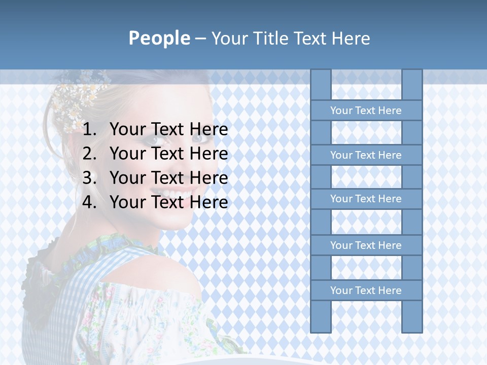 Kleid Frau Allg PowerPoint Template