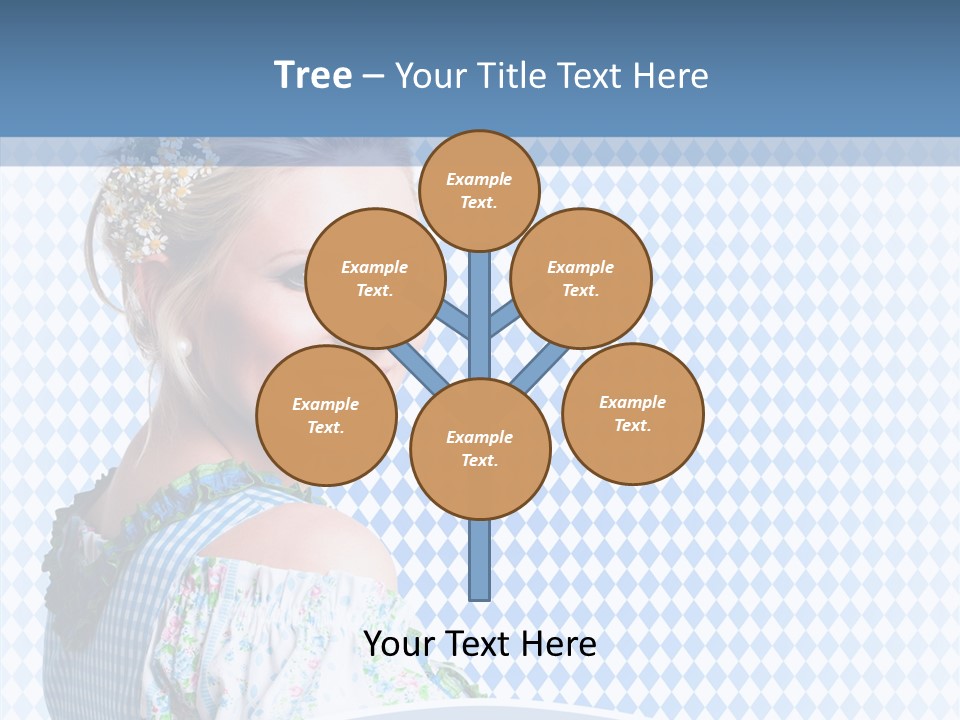 Kleid Frau Allg PowerPoint Template