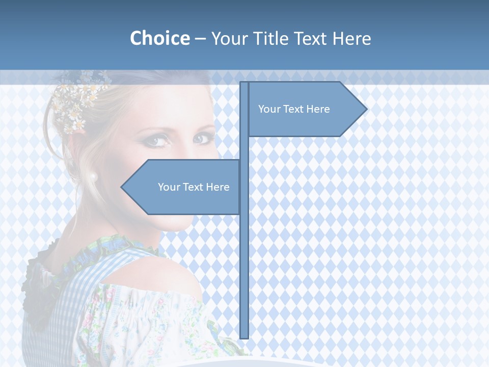 Kleid Frau Allg PowerPoint Template