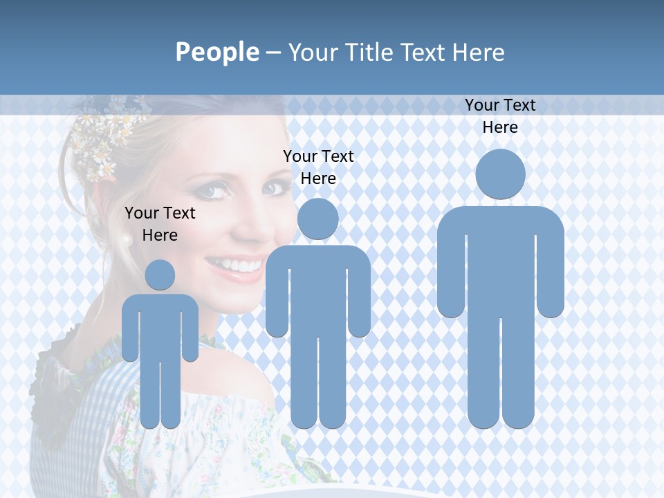 Kleid Frau Allg PowerPoint Template