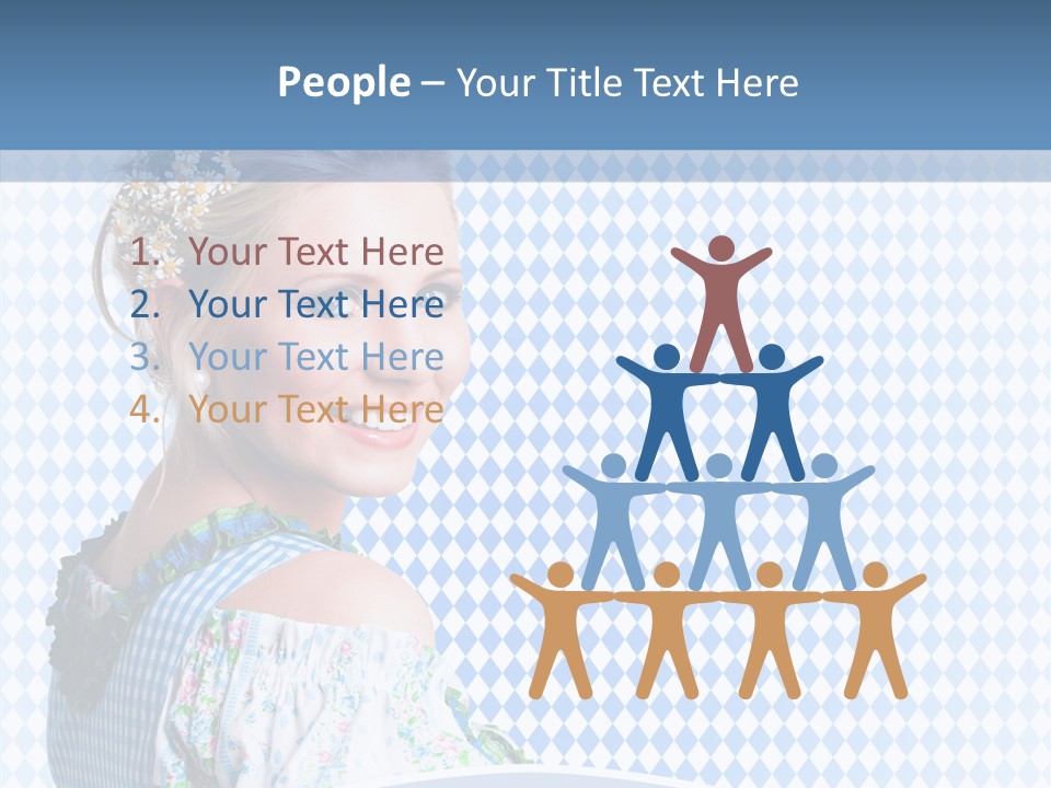 Kleid Frau Allg PowerPoint Template