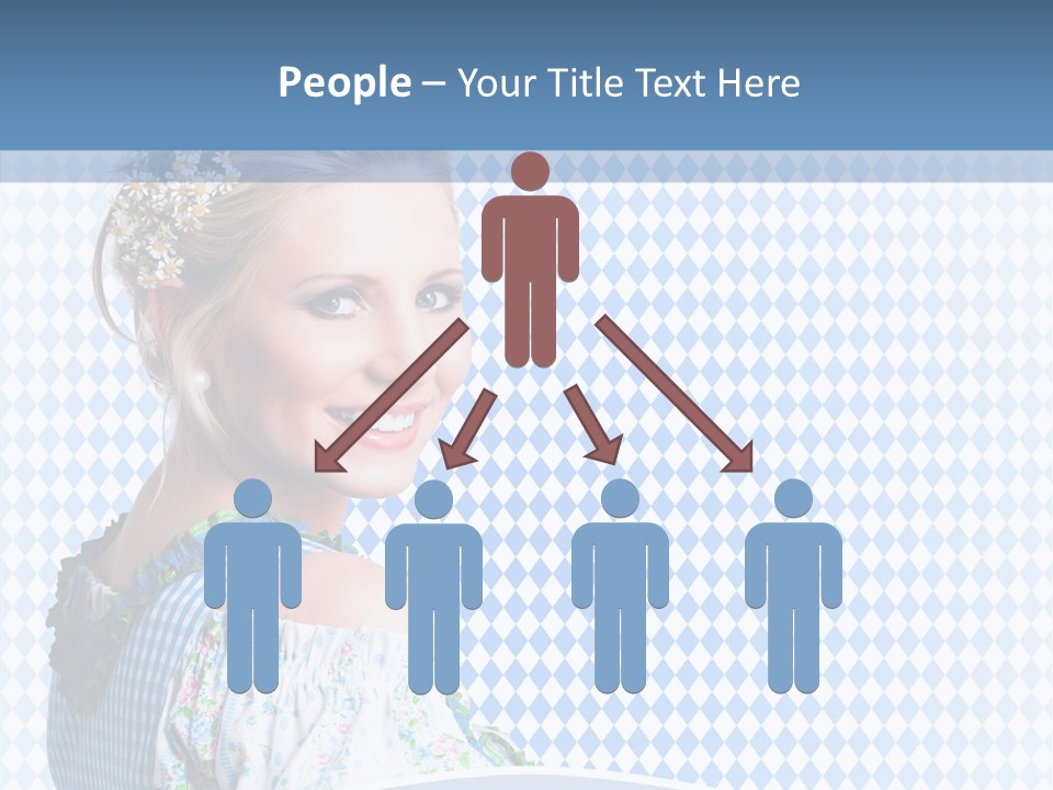 Kleid Frau Allg PowerPoint Template