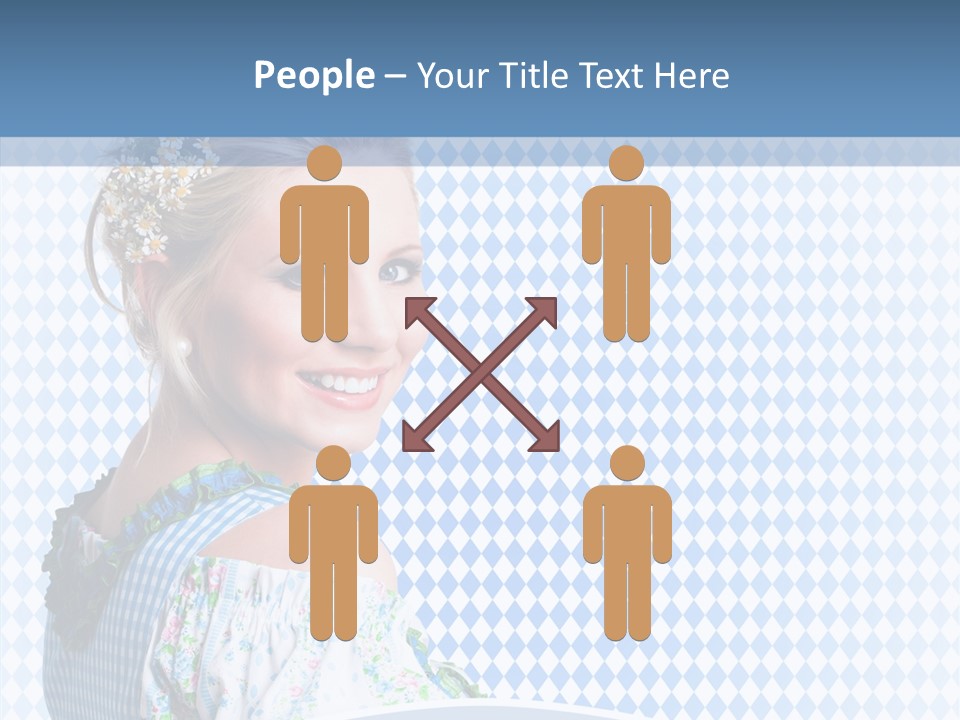 Kleid Frau Allg PowerPoint Template