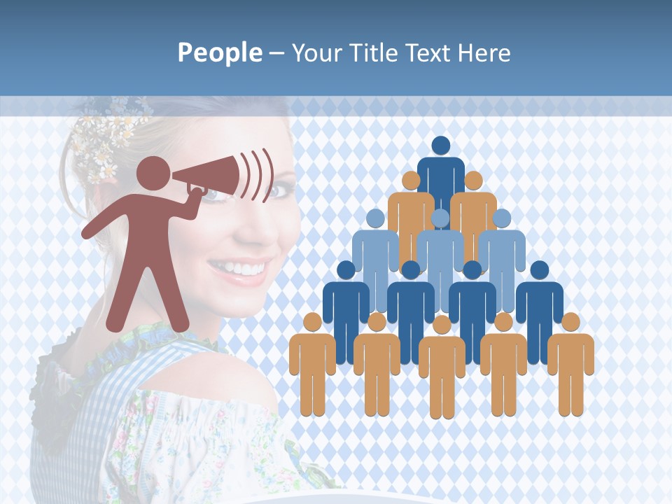 Kleid Frau Allg PowerPoint Template