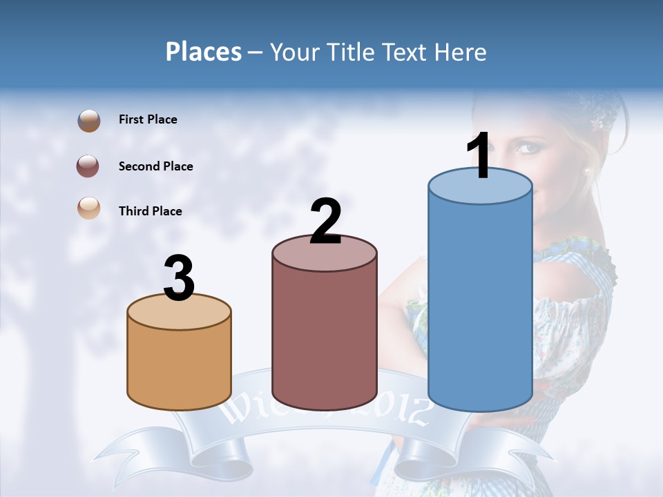 Tracht Trachtenkleid Blond PowerPoint Template