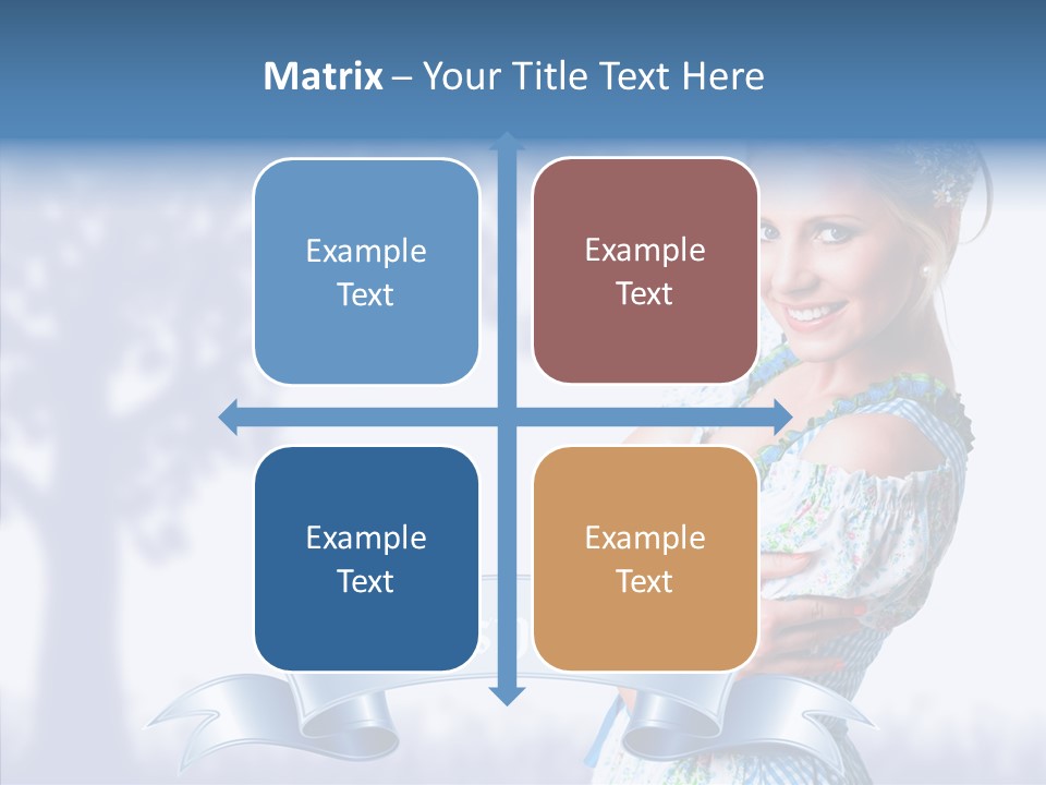 Tracht Trachtenkleid Blond PowerPoint Template