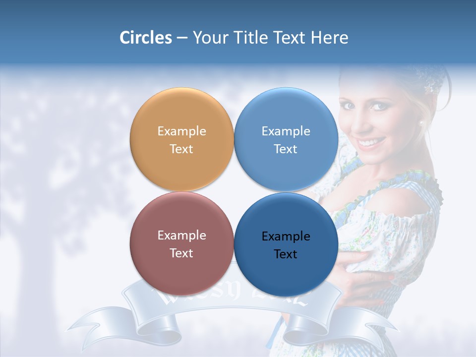 Tracht Trachtenkleid Blond PowerPoint Template