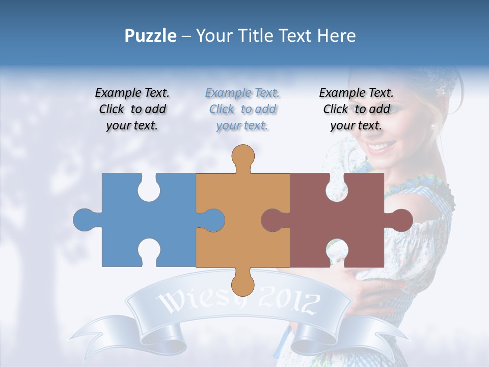 Tracht Trachtenkleid Blond PowerPoint Template