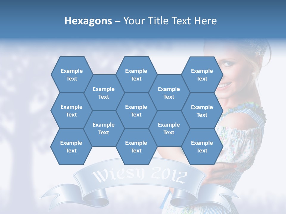 Tracht Trachtenkleid Blond PowerPoint Template